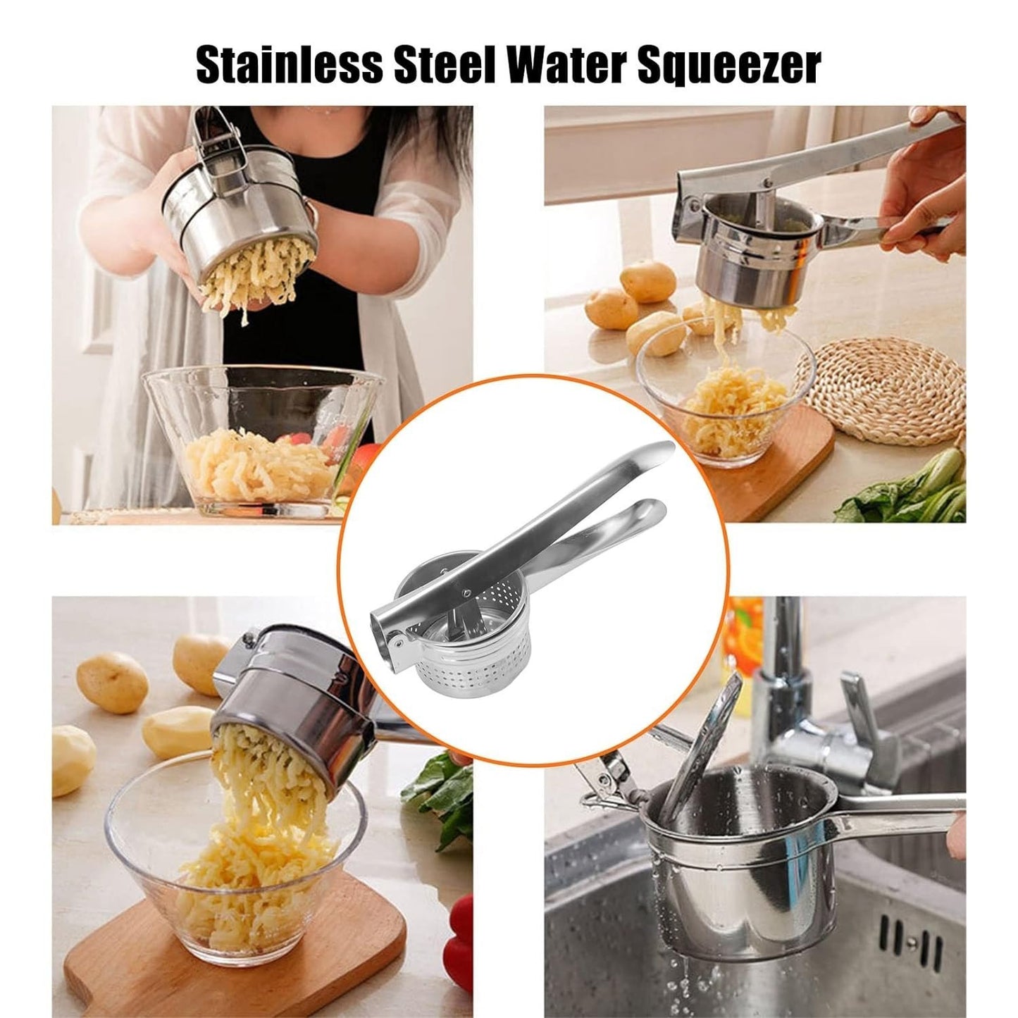 🥕 Premium Stainless Steel Radish (Mooli) Squeezer – Heavy Duty Extractor