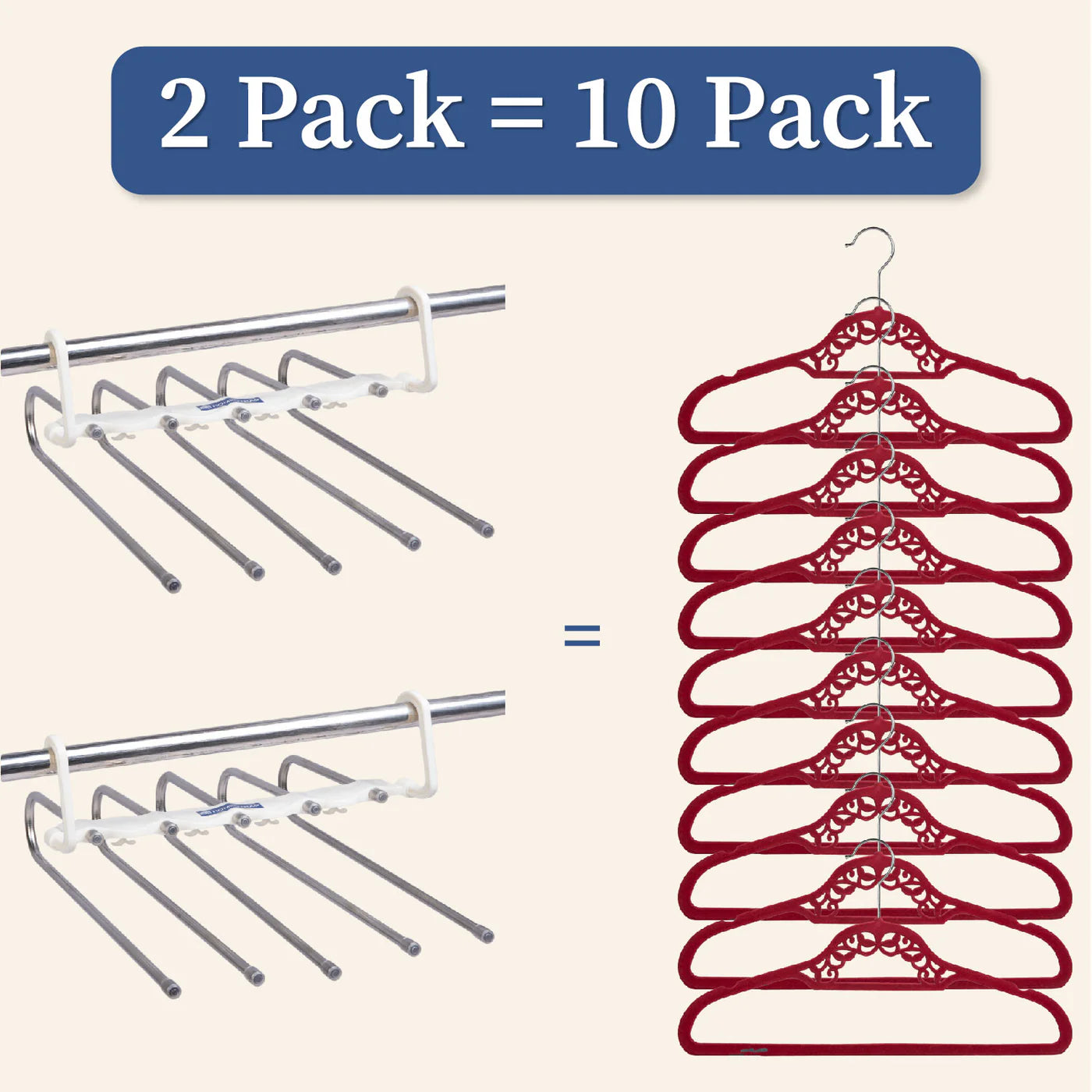 Multipurpose Hanger Organizer (Pack of 2)