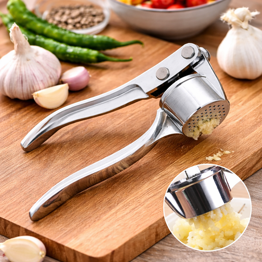 🧄 Premium Stainless Steel Garlic Crusher